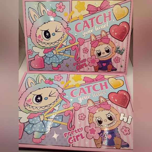 Labubu 54 Colorful Eyeshadow Palette& Lipgloss Set - Picture 2 of 5